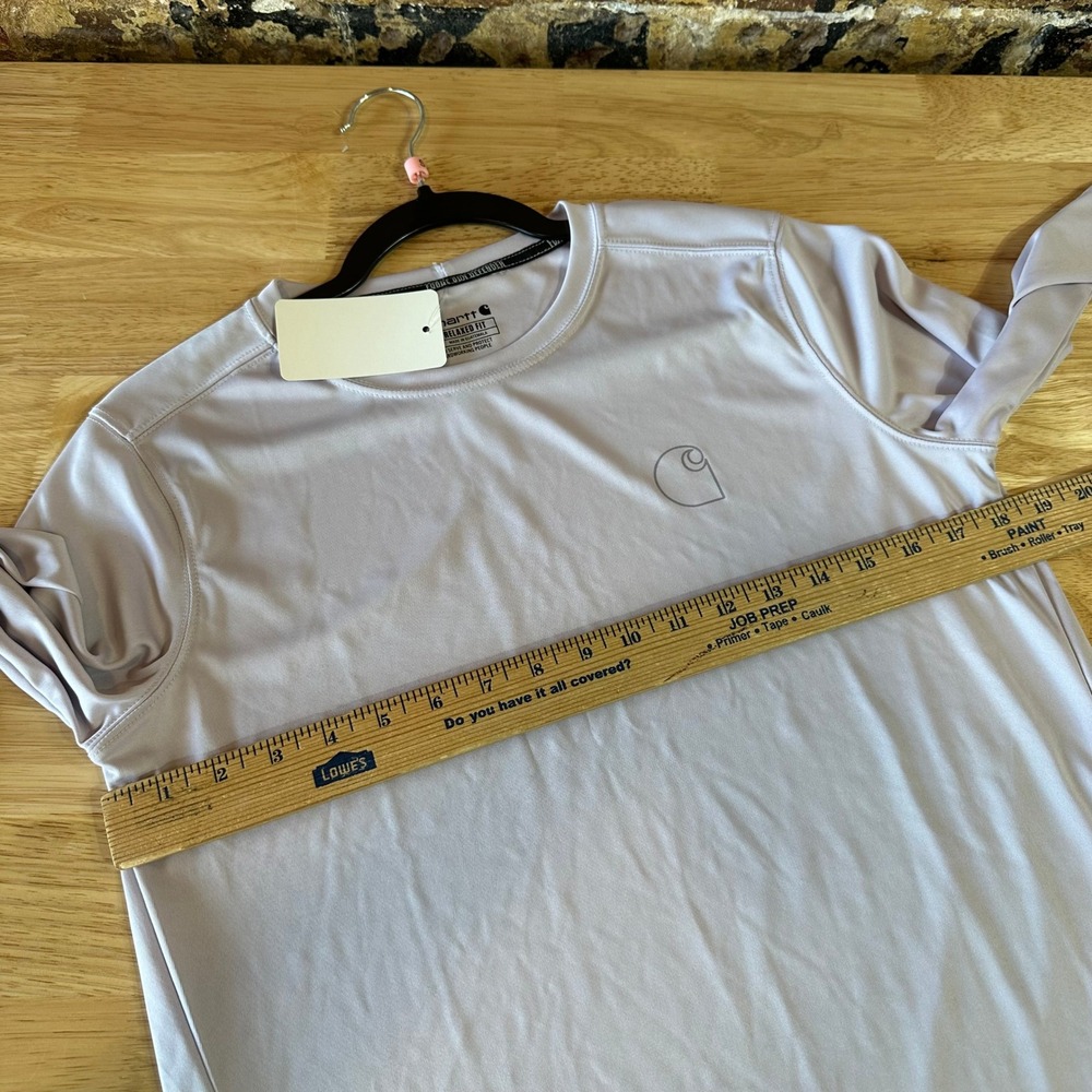 Carhartt Force Sun Defender Long Sleeve T Shirt Women's Size Small purple - Picture 7 of 12